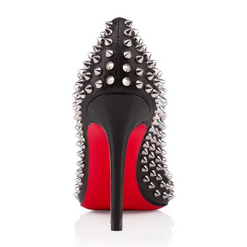 Christian Louboutin Pigalle Spikes 100mm Pumps Black